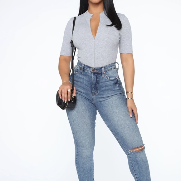 Body suit. Gray. New! - Picture 5 of 5